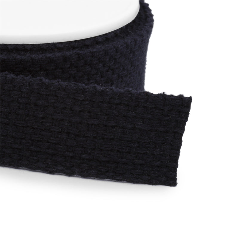 Load image into Gallery viewer, 28600-1|Dritz 1" Cotton Belting & Strapping, Black, 15 yd