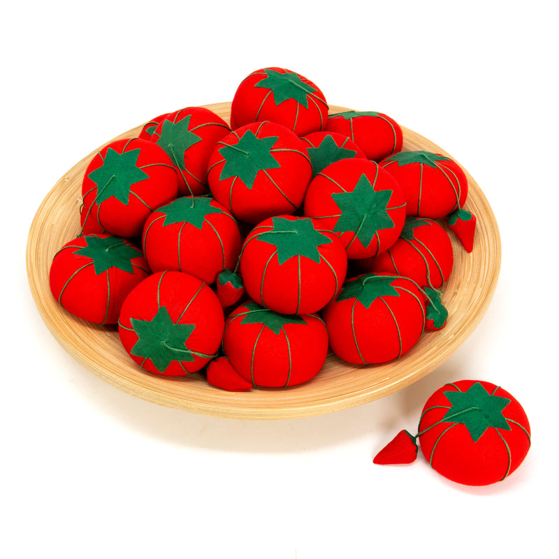 Load image into Gallery viewer, CW29|Dritz 2-3/4" Tomato Pin Cushion with Strawberry Emery, 24 pc