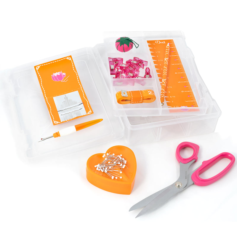 Load image into Gallery viewer, 27086|Dritz Essential Sewing Box Kit, Orange