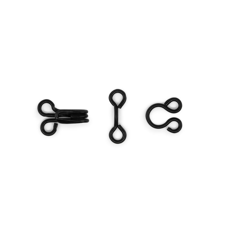 Load image into Gallery viewer, 90-3-1|Dritz Hooks & Eyes, 14 pc, Black, Size 3