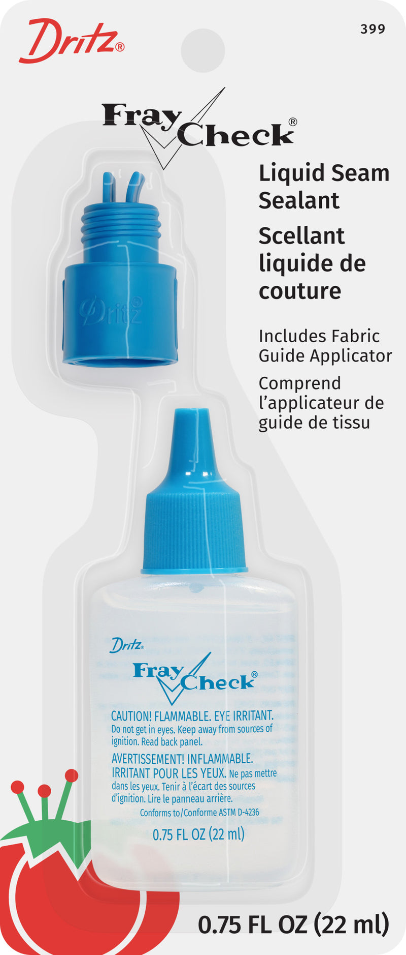 Load image into Gallery viewer, 399|Dritz Fray Check Liquid Seam Sealant with Fabric Guide Applicator