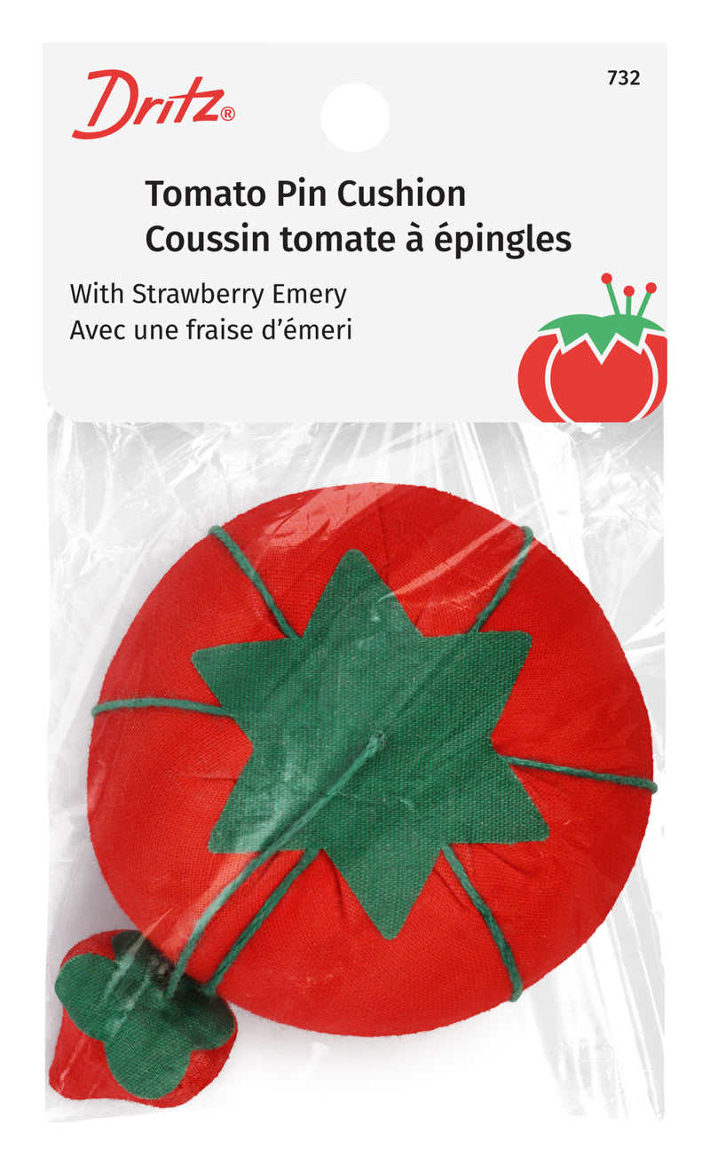 Load image into Gallery viewer, 732|Dritz 2-3/4" Tomato Pin Cushion with Strawberry Emery, 1 pc
