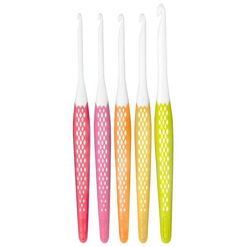 Load image into Gallery viewer, 57182|Prym Ergonomic Crochet Hook Set, Small (E, G, 7, H, J)