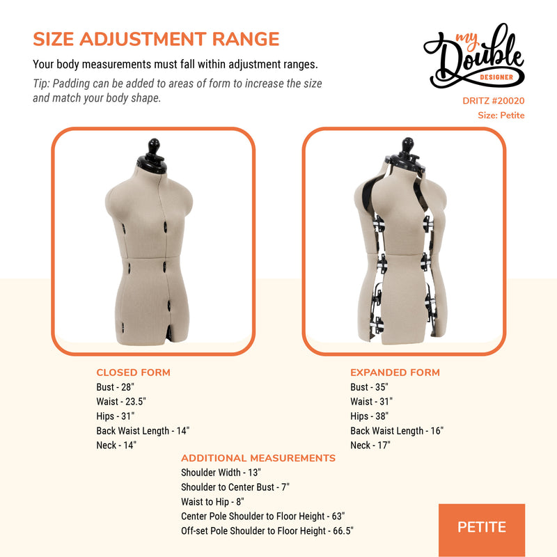 Load image into Gallery viewer, 20020|Dritz My Double Designer Adjustable Dress Form, Petite