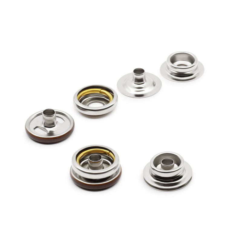 Cargue la imagen en el visor de la galería, 5-4|Dritz 5/8" Heavy Duty Snaps, 7 Sets, Brown