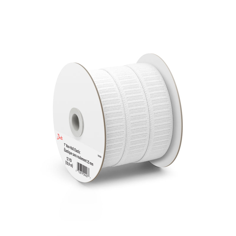 Load image into Gallery viewer, 9407W|Dritz 1" Non-Roll Elastic, White, 12 yd