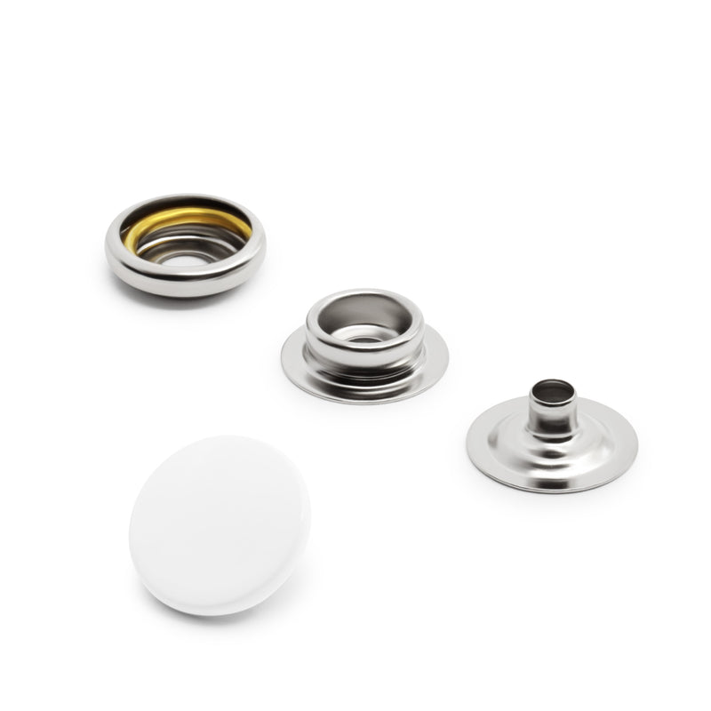 Cargue la imagen en el visor de la galería, 5-2|Dritz 5/8" Heavy Duty Snaps, 7 Sets, White
