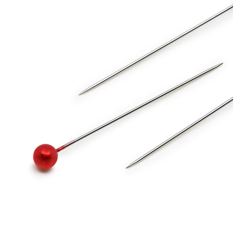 Load image into Gallery viewer, 68-6|Dritz 1-1/2" Long Pearlized Pins, Red, 100 pc