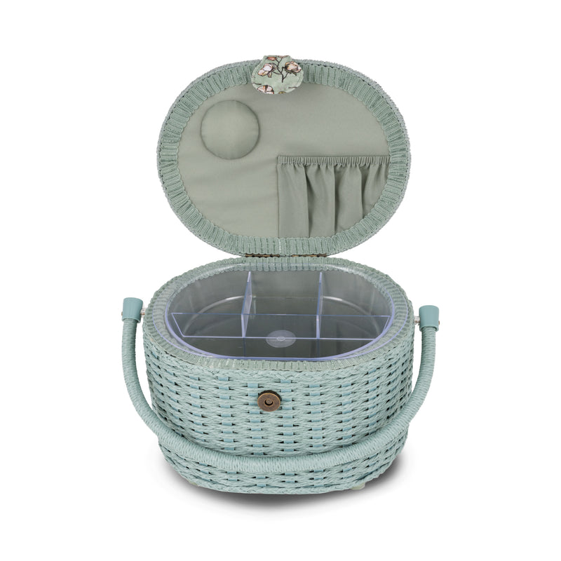 Load image into Gallery viewer, Z10314-21|Dritz Oval Weaved Sewing Basket, Small
