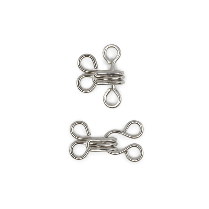 Load image into Gallery viewer, 90-1-65|Dritz Hooks & Eyes, 14 pc, Nickel, Size 1