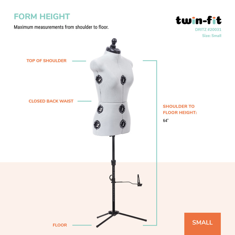 Load image into Gallery viewer, 20031|Dritz Twin-Fit Adjustable Dress Form, Small