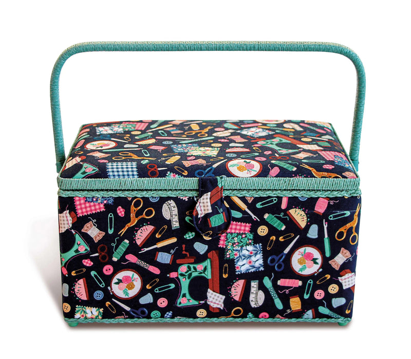 Load image into Gallery viewer, 612064|Prym Sewing Basket, XL, Aqua Notions