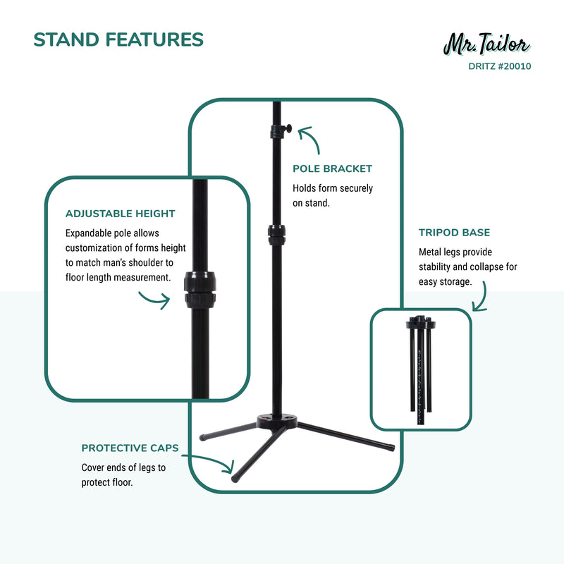 Load image into Gallery viewer, 20010|Dritz Mr. Tailor Adjustable Male Form
