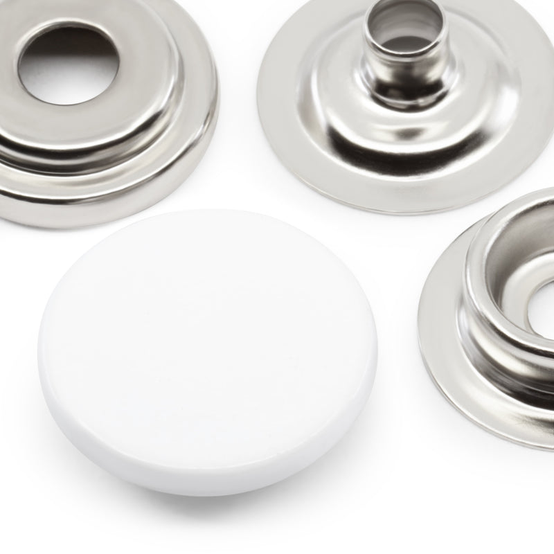 Cargue la imagen en el visor de la galería, 5-2|Dritz 5/8" Heavy Duty Snaps, 7 Sets, White