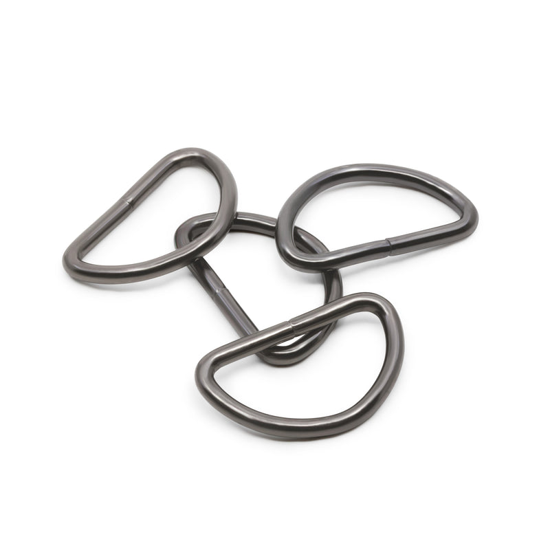 Load image into Gallery viewer, 117-1-1|Dritz 1" D-Rings, Black, 4 pc