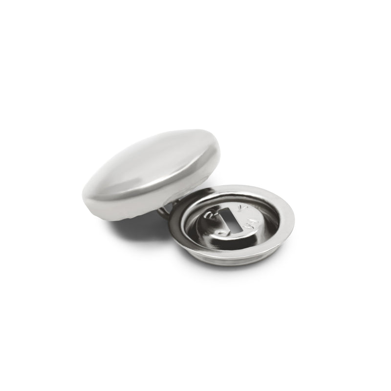 Load image into Gallery viewer, 213-18|Dritz 7/16" Half Ball Cover Buttons, 5 pc, Nickel