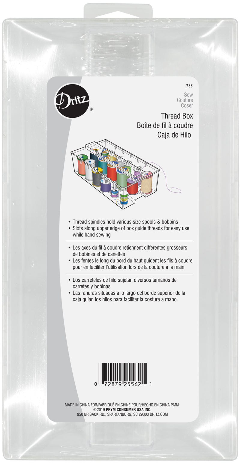 Load image into Gallery viewer, 788|Dritz Thread Box for Spools and Bobbins, Clear