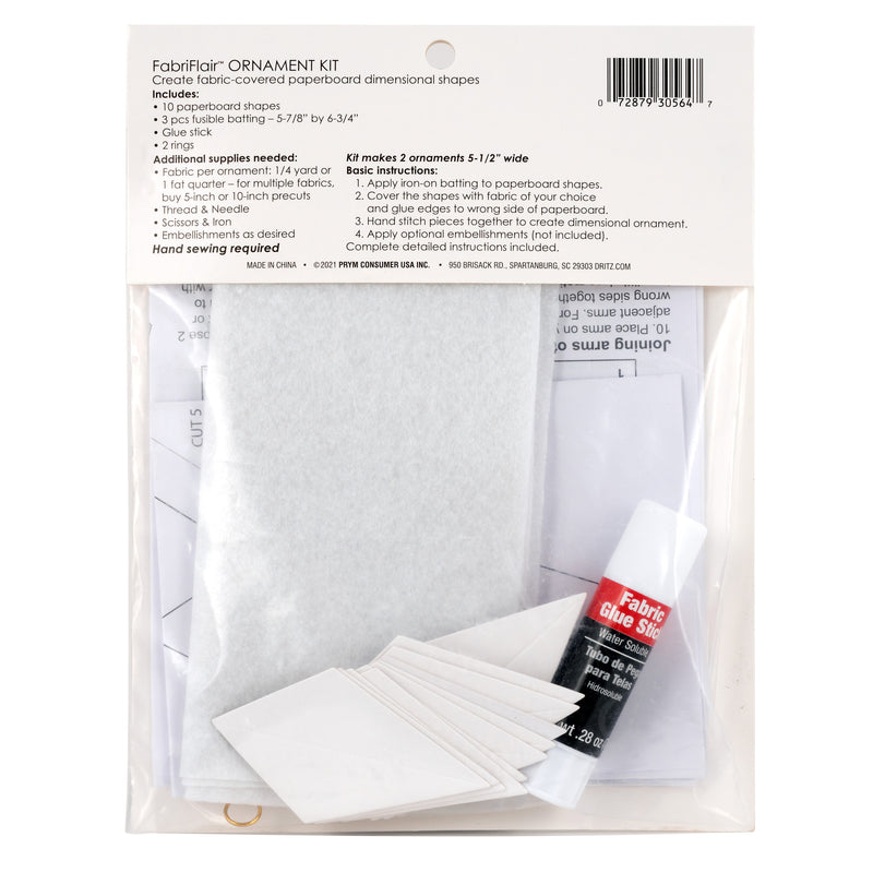 Cargue la imagen en el visor de la galería, 653678|Dritz FabriFlair Ornament Kit Star