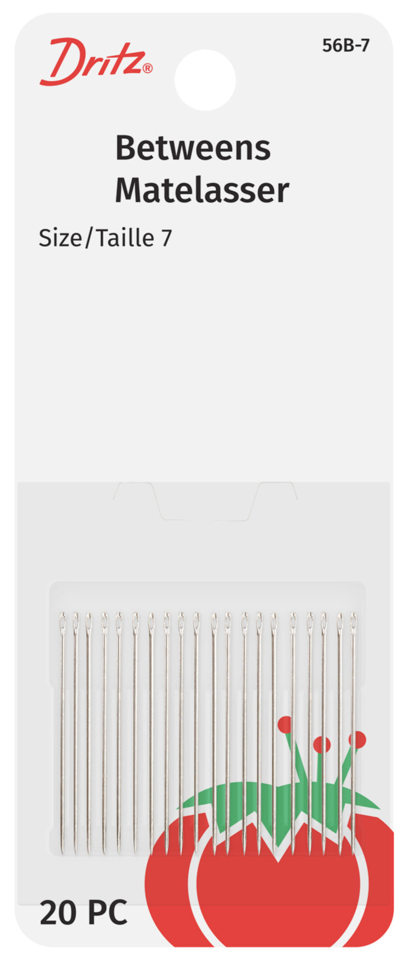 Cargue la imagen en el visor de la galería, 56B-7|Dritz Quilting Between Hand Needles, Size 7, 20 pc