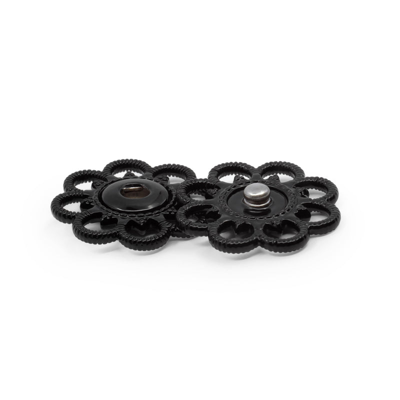 Cargue la imagen en el visor de la galería, 442-1|Dritz Sew-On Snaps, 2 Sets, Size 25mm, Black