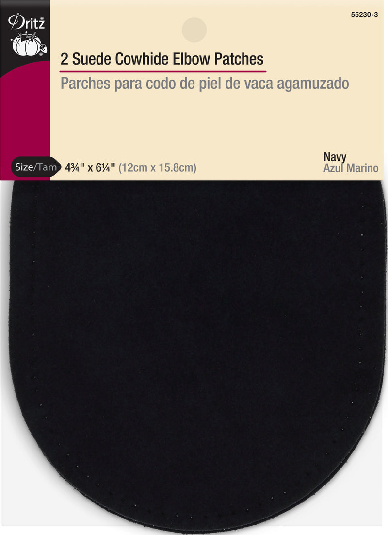 Load image into Gallery viewer, 55230-3|Dritz Suede Cowhide Elbow Patches, 2 pc, Navy