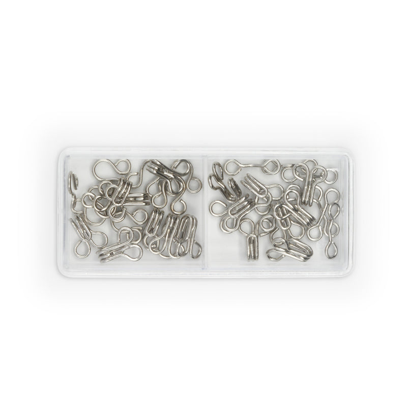 Load image into Gallery viewer, 90-2-65|Dritz Hooks & Eyes, 14 pc, Nickel, Size 2