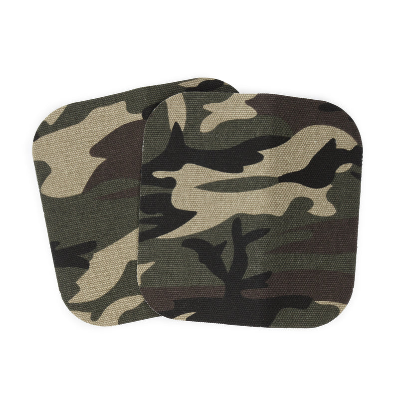 Load image into Gallery viewer, 55246-80|Dritz Heavy Canvas Iron-On Patches, 5" x 5", 2 pc, Camo Green