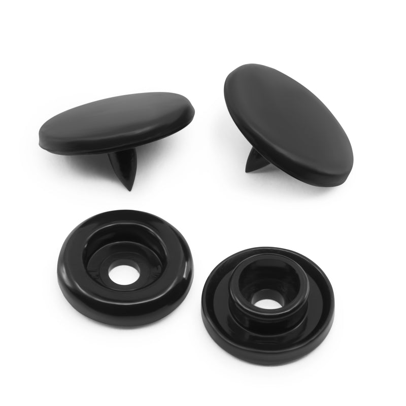 Cargue la imagen en el visor de la galería, 984-R-1|Dritz Plastic Color Snaps, 12 Sets, Black