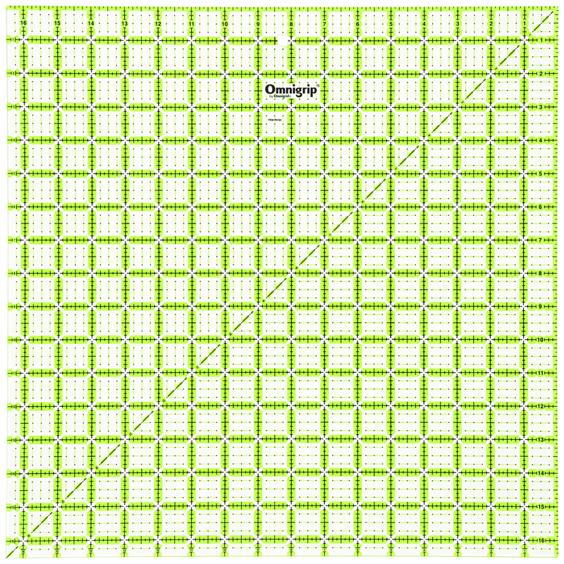 Load image into Gallery viewer, RN165|Omnigrid Omnigrip Neon Square Ruler, 16-1/2" x 16-1/2"