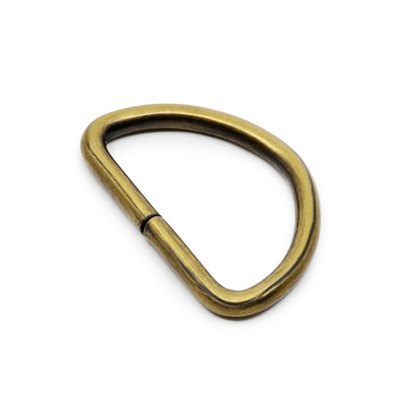 Load image into Gallery viewer, 117-1-38|Dritz 1" D-Rings, Antique Brass, 4 pc
