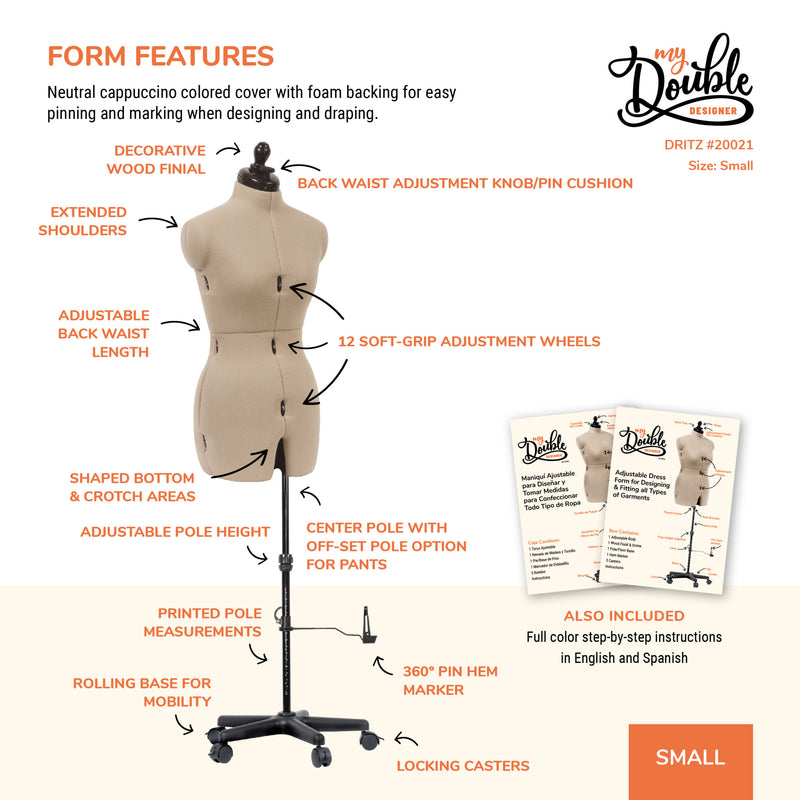 Load image into Gallery viewer, 20021|Dritz My Double Designer Adjustable Dress Form, Small