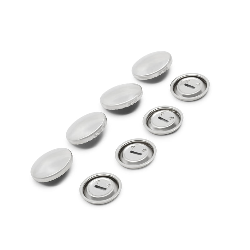 Load image into Gallery viewer, 213-30|Dritz 3/4" Half Ball Cover Buttons, 4 pc, Nickel