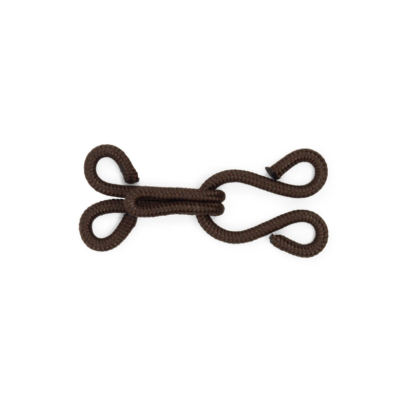 Load image into Gallery viewer, 767-11|Dritz Covered Hooks & Eyes, 2 pc, Brown
