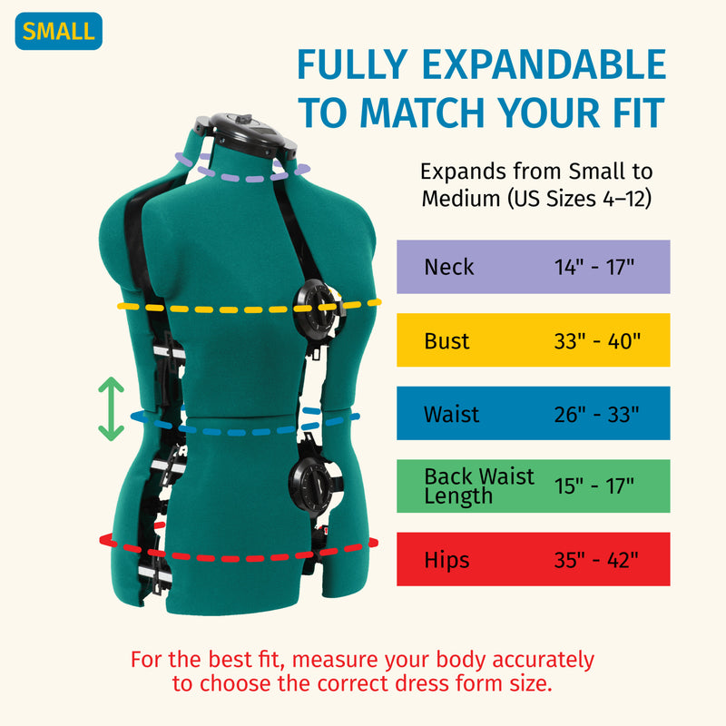 Load image into Gallery viewer, 20420|Dritz Sew You Adjustable Dress Form, Small