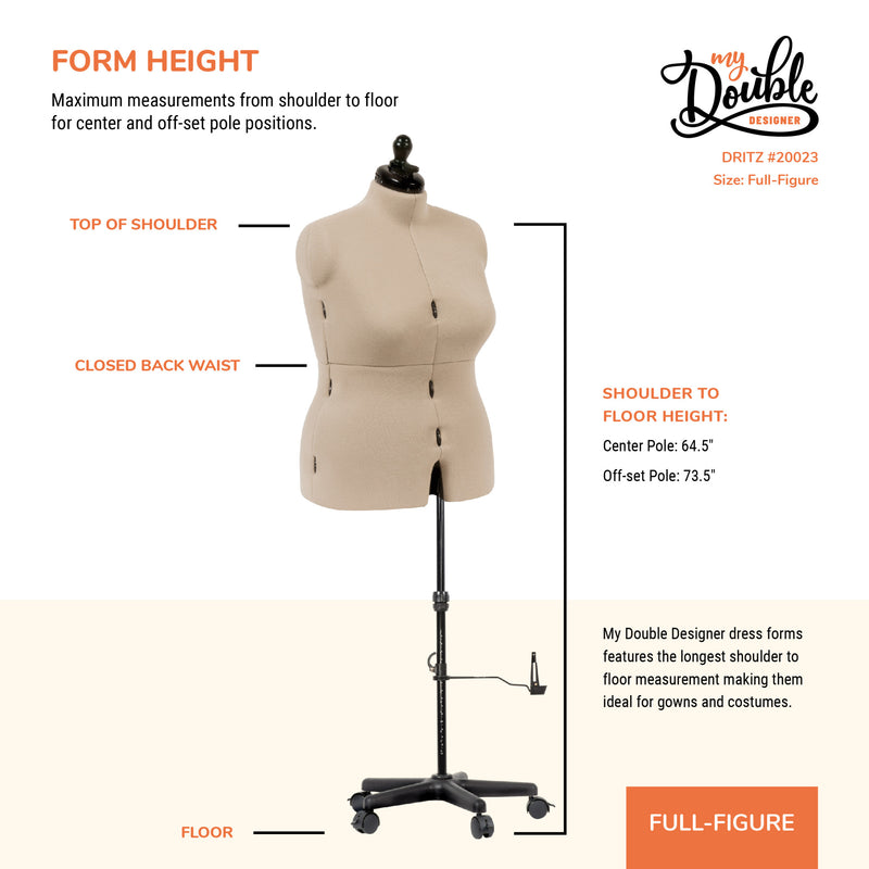 Load image into Gallery viewer, 20023|Dritz My Double Designer Adjustable Dress Form, Full-Figure