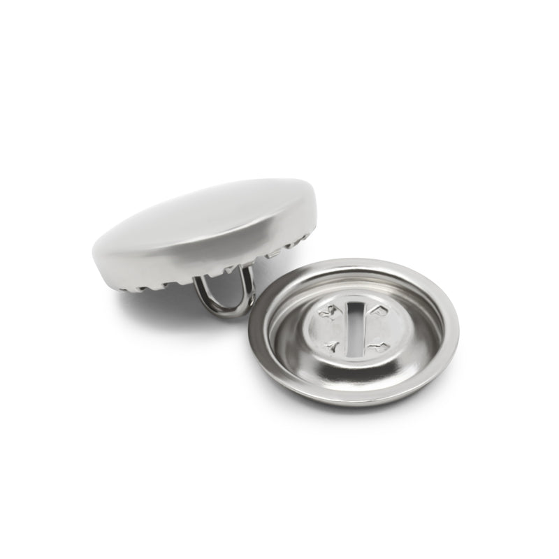 Load image into Gallery viewer, 213-24|Dritz 5/8" Half Ball Cover Buttons, 5 pc, Nickel