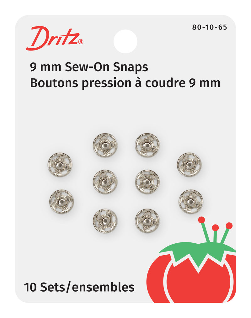 Cargue la imagen en el visor de la galería, 80-10-65|Dritz Sew-On Snaps, 10 Sets, Size 1/0, Nickel