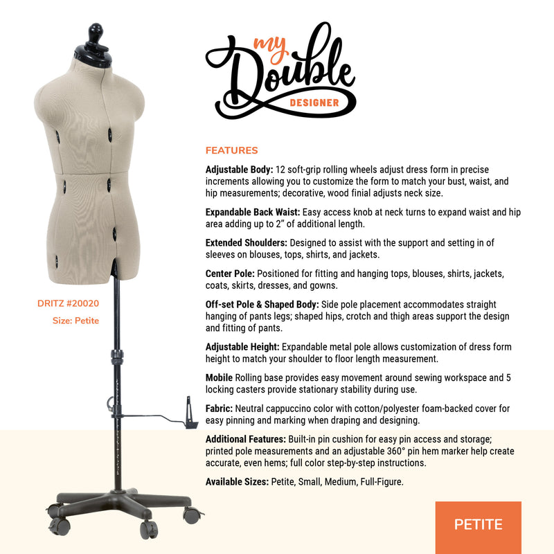Load image into Gallery viewer, 20020|Dritz My Double Designer Adjustable Dress Form, Petite