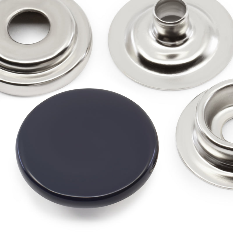 Cargue la imagen en el visor de la galería, 5-5|Dritz 5/8" Heavy Duty Snaps, 7 Sets, Navy