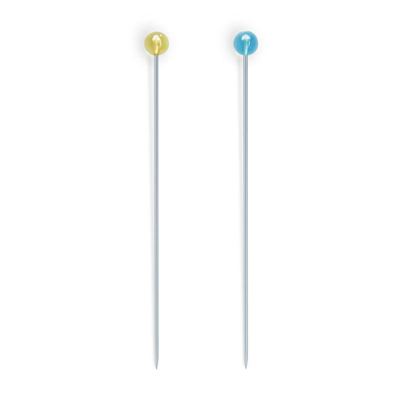 Load image into Gallery viewer, 3035|Dritz Crystal Glass Head Pins, Blue & Yellow, 100 pc, 1-7/8"