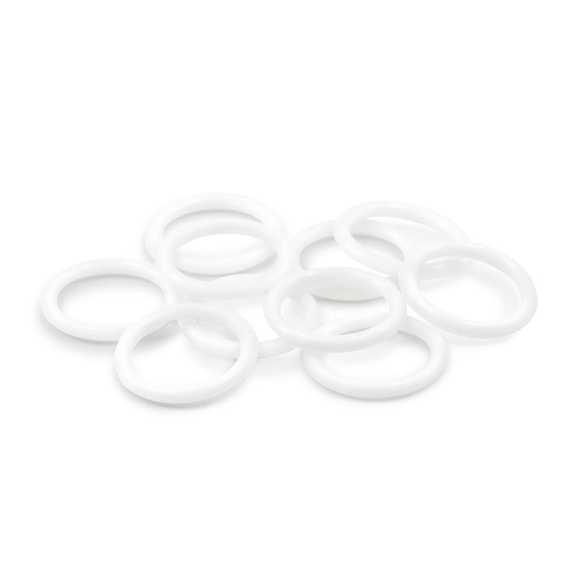 Load image into Gallery viewer, 44346|Dritz 3/4" Plastic Rings, White, 24 pc
