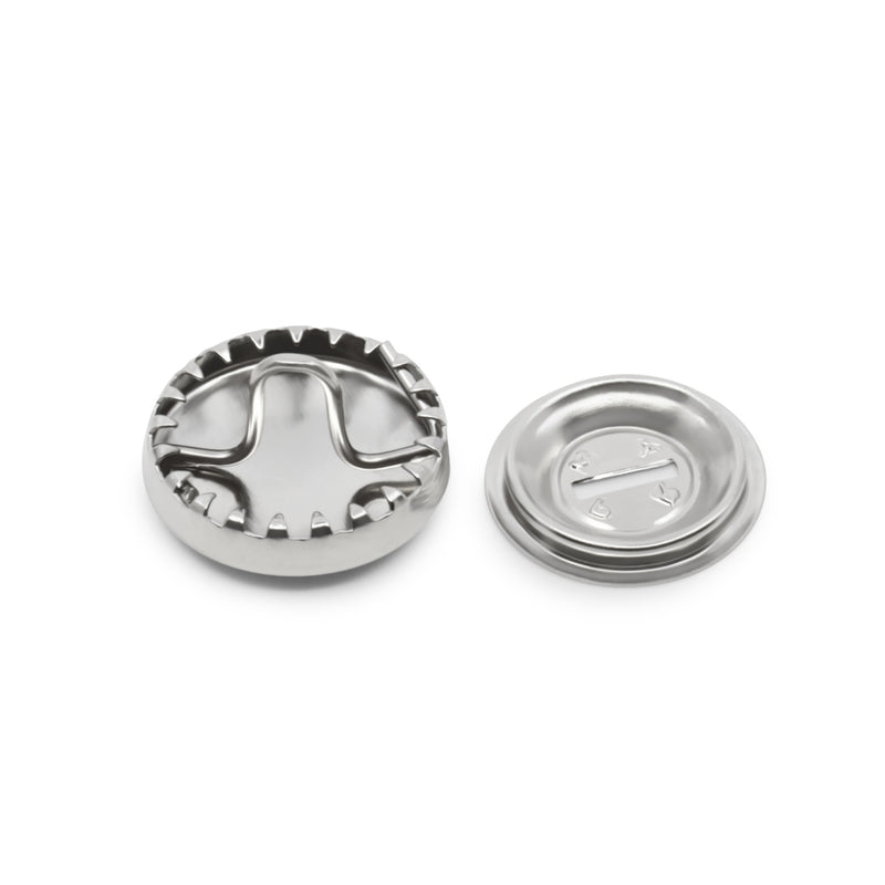 Load image into Gallery viewer, 213-24|Dritz 5/8" Half Ball Cover Buttons, 5 pc, Nickel