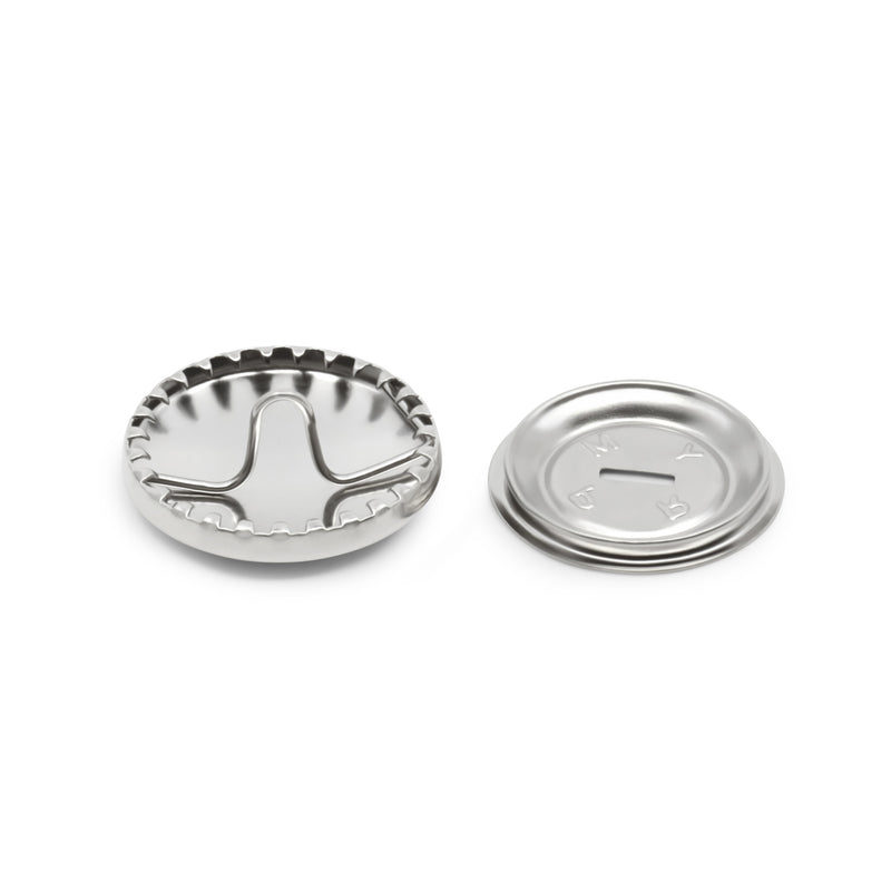 Load image into Gallery viewer, 213-36|Dritz 7/8" Half Ball Cover Buttons, 3 pc, Nickel