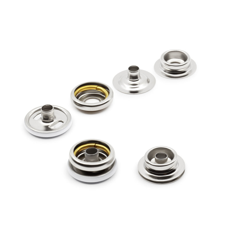 Cargue la imagen en el visor de la galería, 5-2|Dritz 5/8" Heavy Duty Snaps, 7 Sets, White