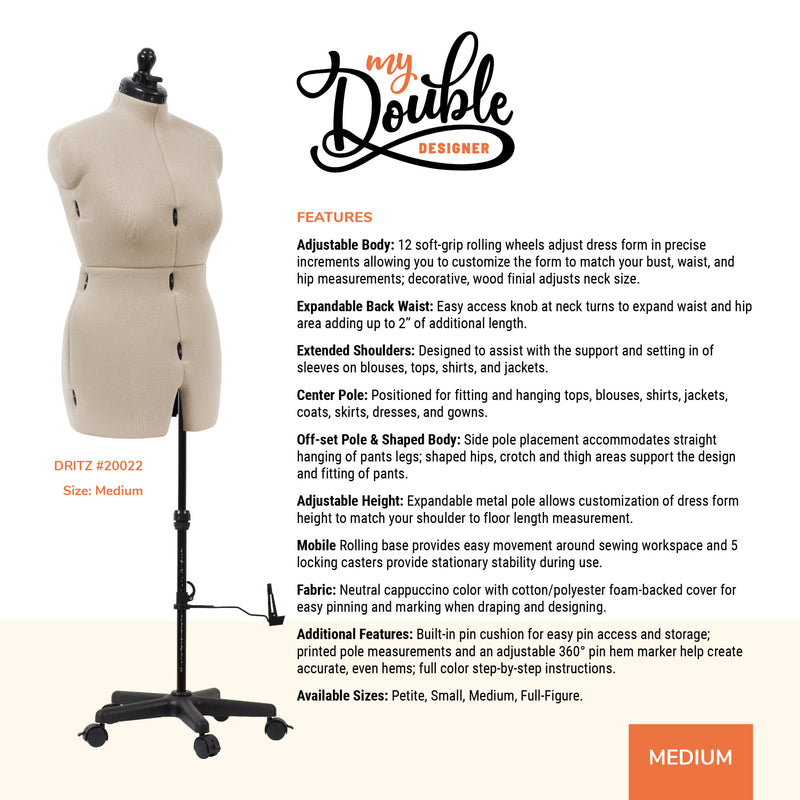 Load image into Gallery viewer, 20022|Dritz My Double Designer Adjustable Dress Form, Medium
