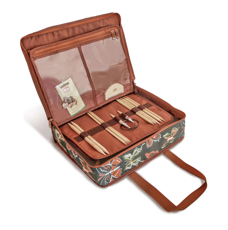 Load image into Gallery viewer, 612067|Prym All-in-One Craft Organizer Bag, Orange Butterfly