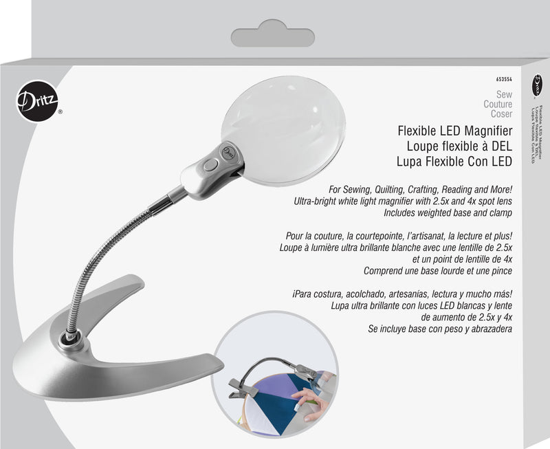 Load image into Gallery viewer, 653554|Dritz Flexible Tabletop LED Magnifier