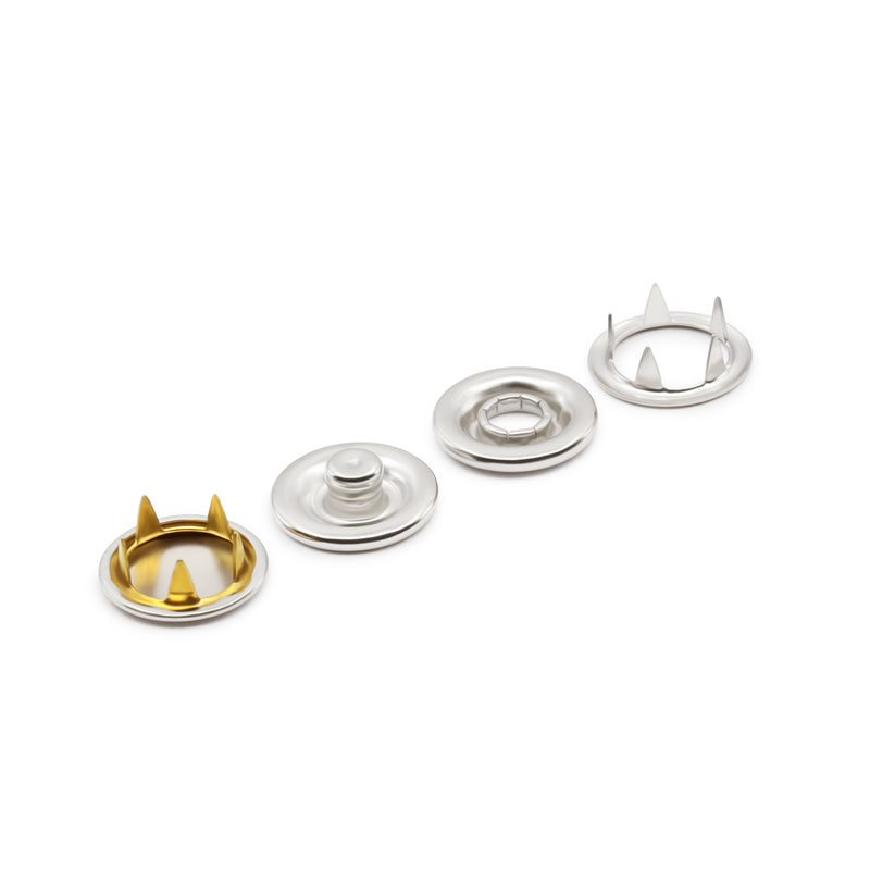 Cargue la imagen en el visor de la galería, BK114|Dritz 5∕8" Long Prong Snaps & Tools, 36 Sets, Nickel