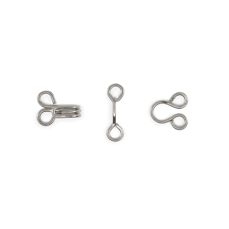 Load image into Gallery viewer, 90-1-65|Dritz Hooks & Eyes, 14 pc, Nickel, Size 1