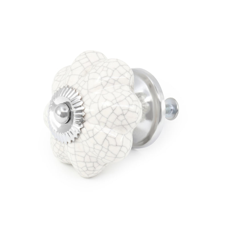 Load image into Gallery viewer, 47028|Dritz Ceramic Scallop Knob, White
